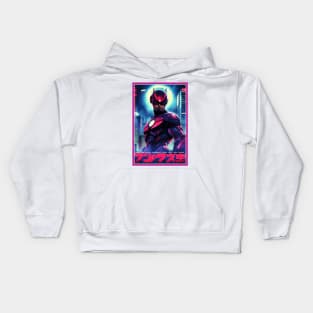 Retro Anime Comic Hero | Anime Origin | Vintage Anime Art Kids Hoodie